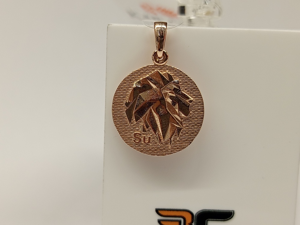 ПОДВЕСКА ЗНАК ЗОДИАКА ЛЕВ (Au 585)