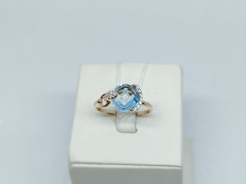 КОЛЬЦО С КАМНЯМИ (Au 585)