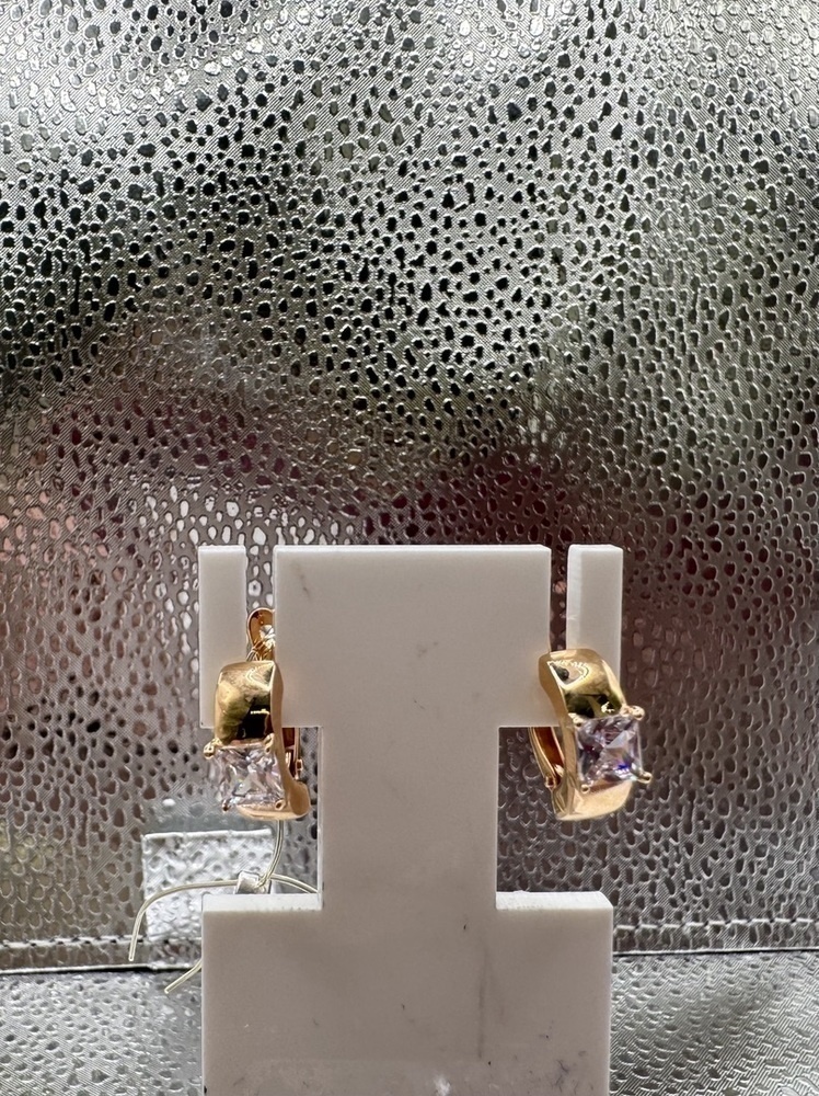 СЕРЬГИ С КАМНЕМ (Au 585)