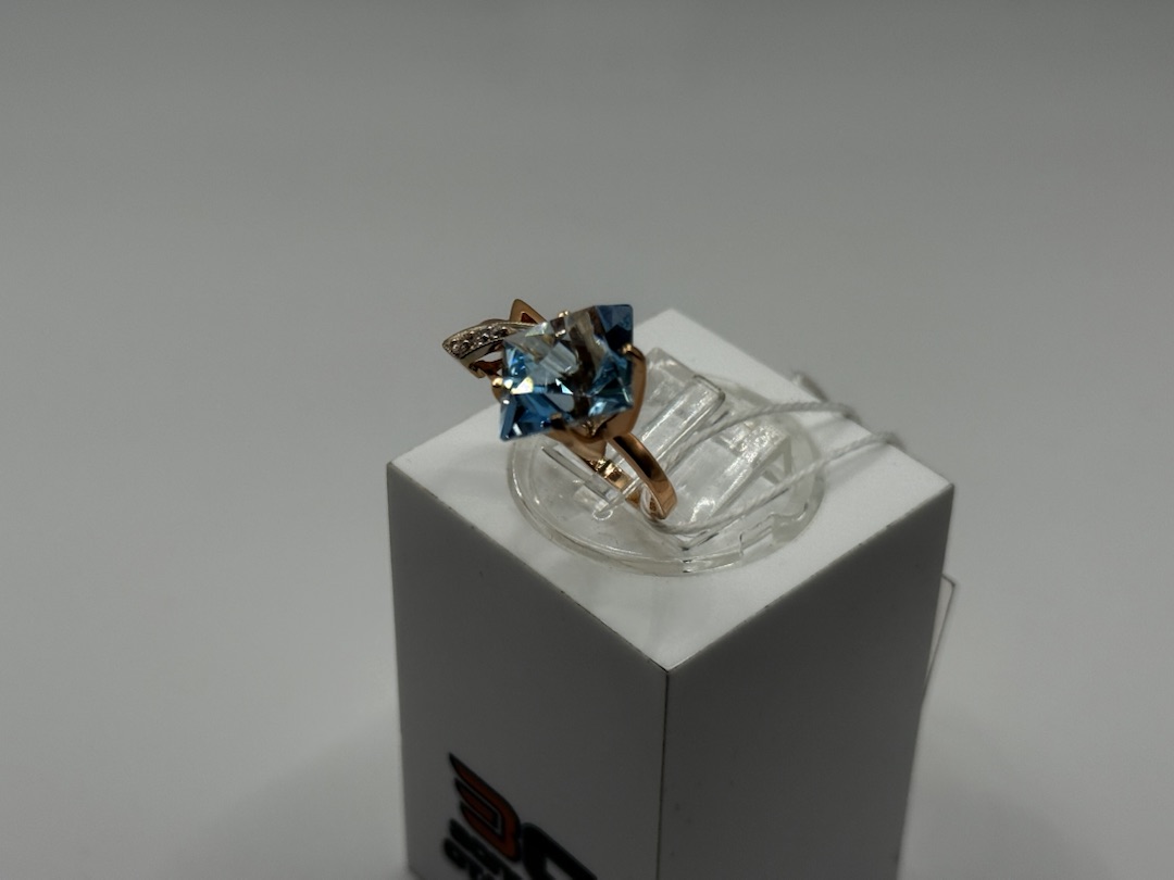 КОЛКМИ585 КОЛЬЦО С КАМНЯМИ (Au 585)