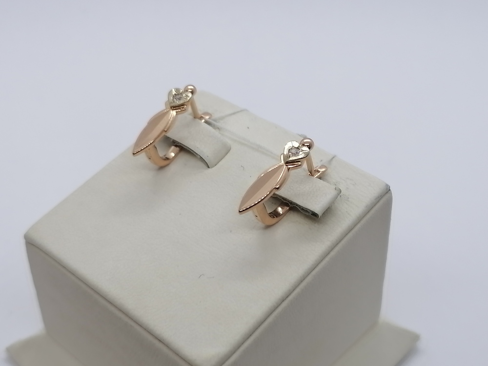 СЕРЬГИ С КАМНЕМ (Au 583)