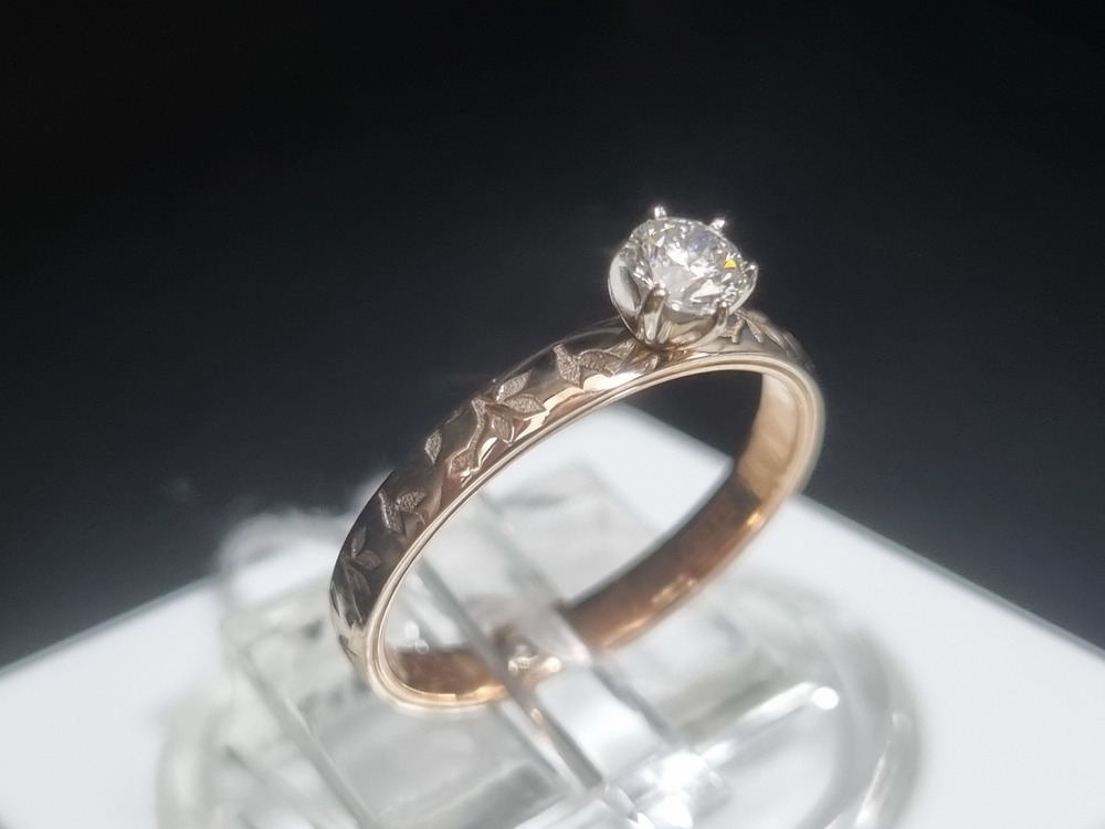 КОЛЬЦО БРИЛЛИАНТ Au 585