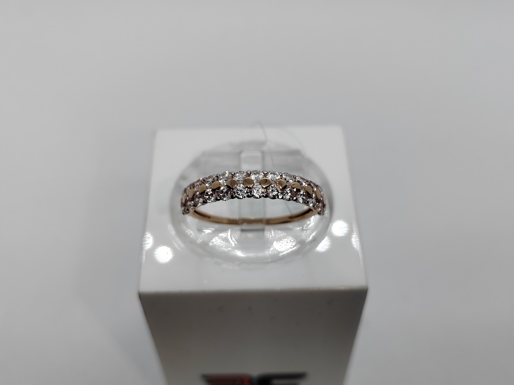 КОЛЬЦО С КАМНЯМИ (Au 585)