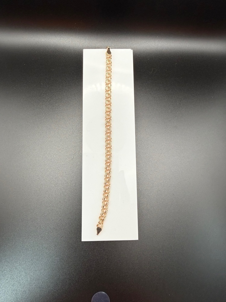 БРАСЛЕТ ПУСТОТЕЛЫЙ Бисмарк (Au 585)