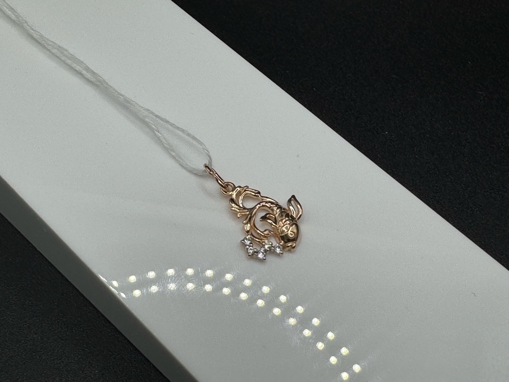 ПОДВЕСКА ЗНАК ЗОДИАКА РЫБЫ Au 585