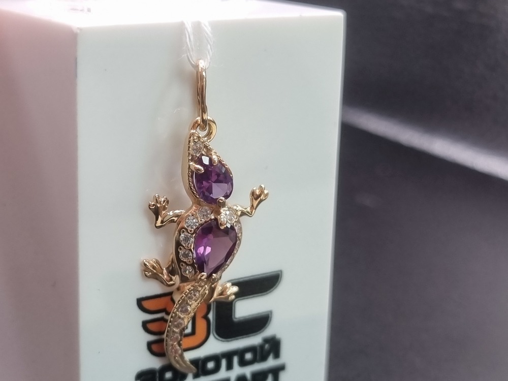 ПОДКМИ585 ПОДВЕСКА С КАМНЯМИ (Au 585)