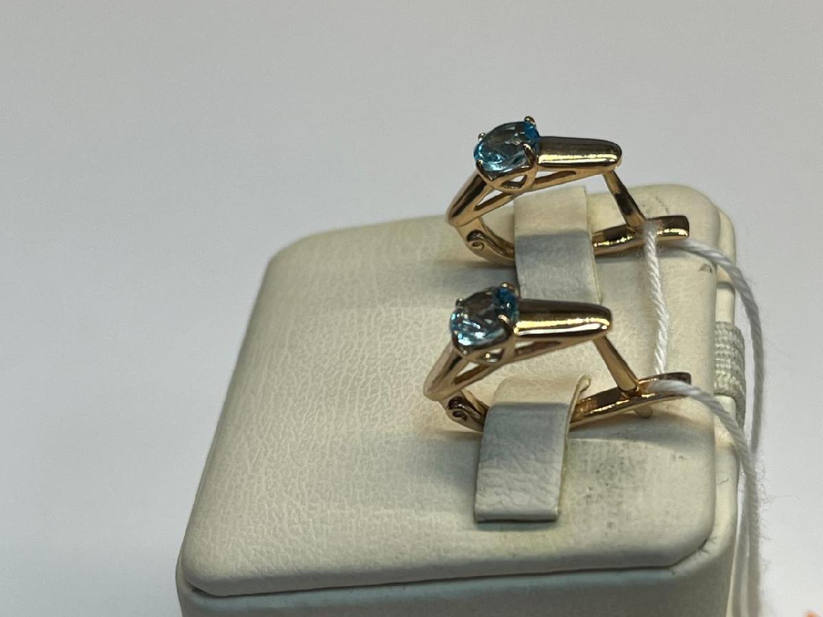 СЕРЬГИ С КАМНЕМ (Au 585)