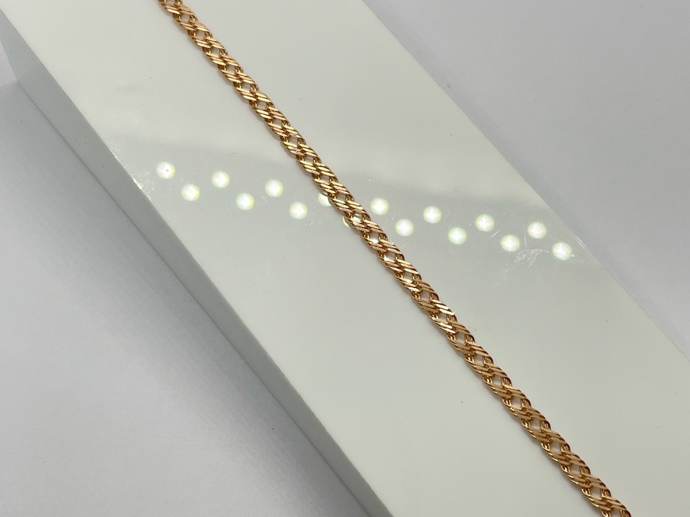 БРАСЛЕТ ПОЛНОВЕСНЫЙ Ромб тройной (Au 585)