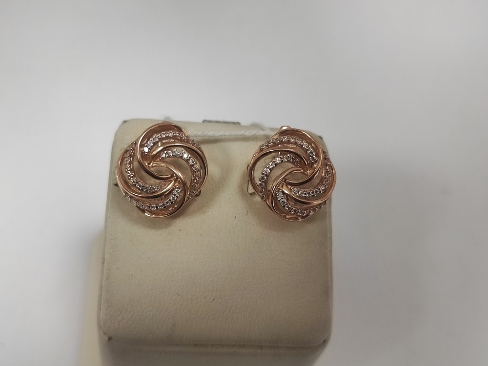 СЕРЬГИ С КАМНЯМИ (Au 585)