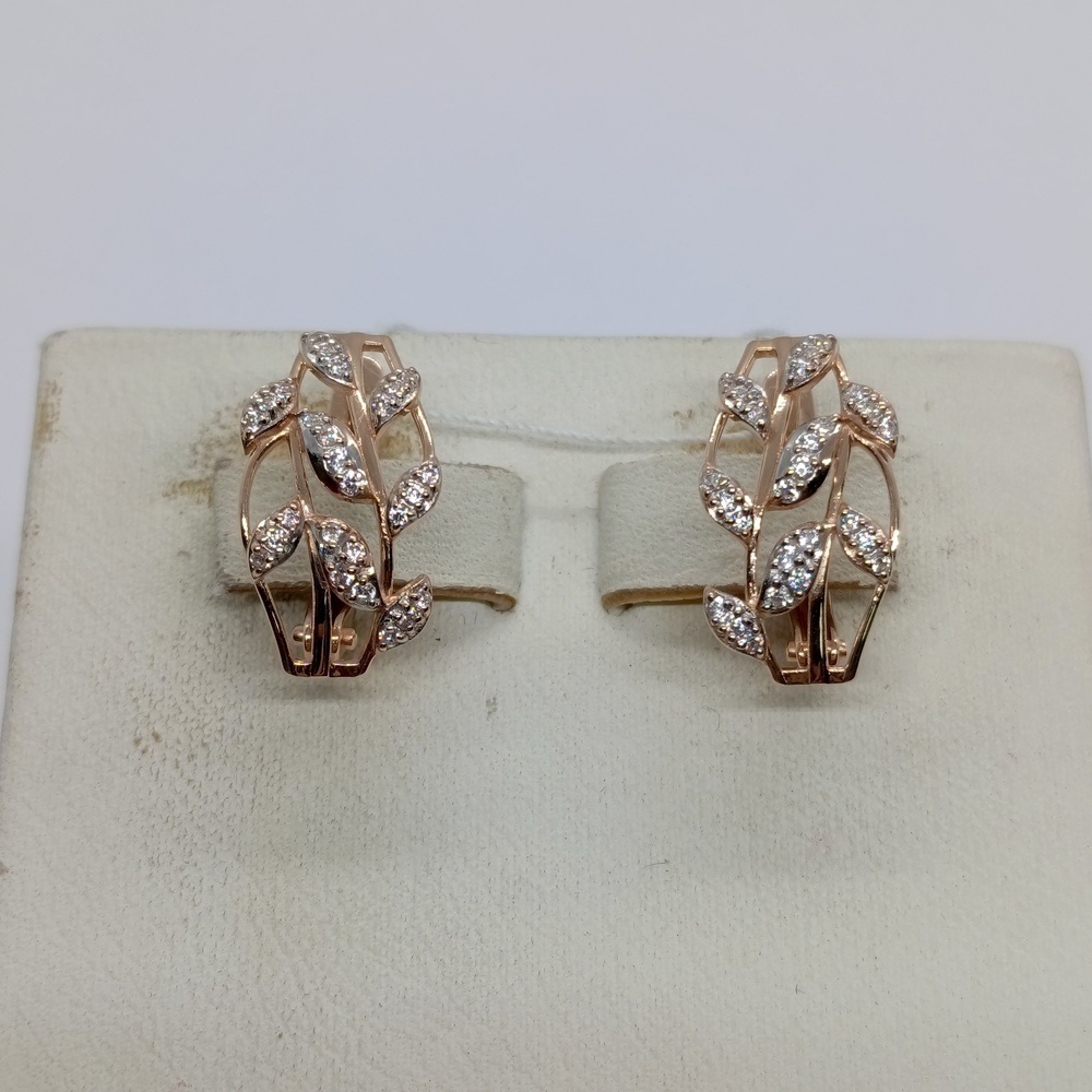 СКМИ585 СЕРЬГИ С КАМНЯМИ (Au 585)