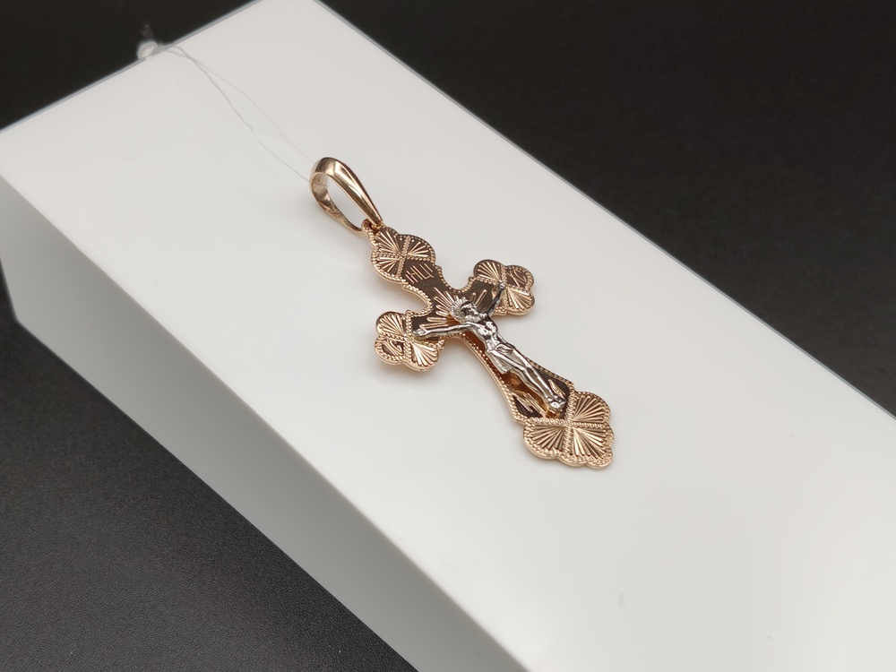 810-00047-10-00-00-02 ПОДВЕСКА КРЕСТ (Au 585)