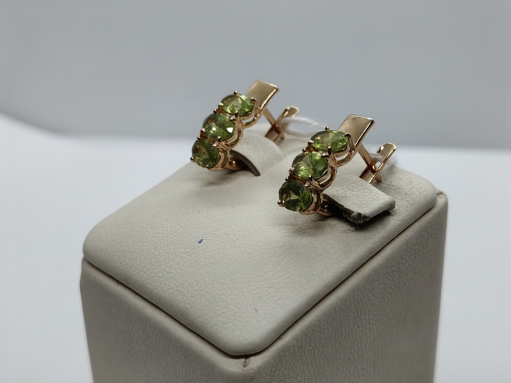 СЕРЬГИ С КАМНЯМИ (Au 585)