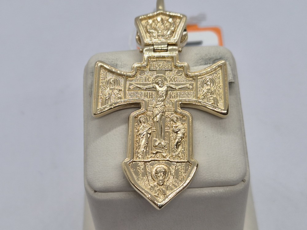 ПОДВЕСКА КРЕСТ БЕЗ КАМНЯ (Au 585)