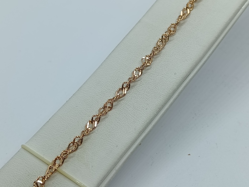 БРАСЛЕТ ПОЛНОВЕСНЫЙ Сингапур Au 585