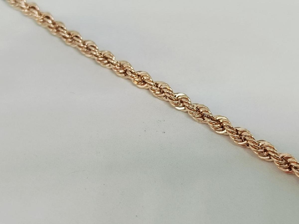 БРАСЛЕТ ПУСТОТЕЛЫЙ Веревка (Au 585)