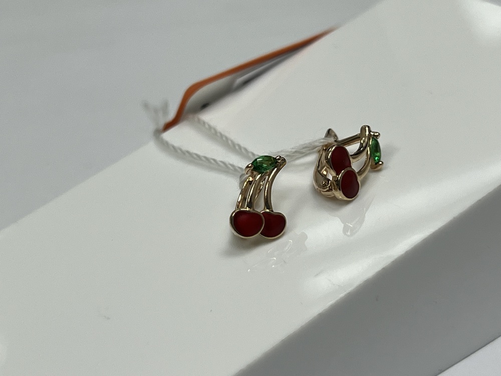 СЕРЬГИ С КАМНЯМИ (Au 585)