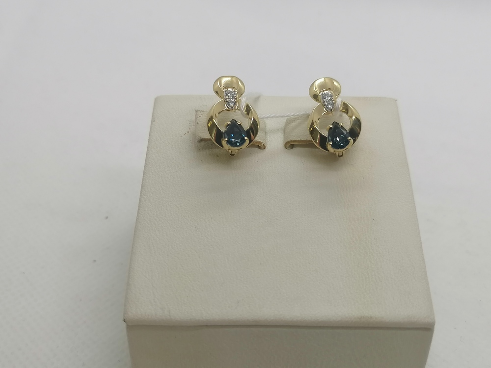 СЕРЬГИ С КАМНЯМИ (Au 585)