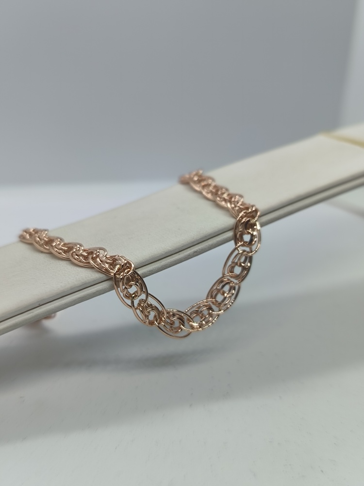 БРАСЛЕТ ПУСТОТЕЛЫЙ Нона-бисмарк (Au 585)