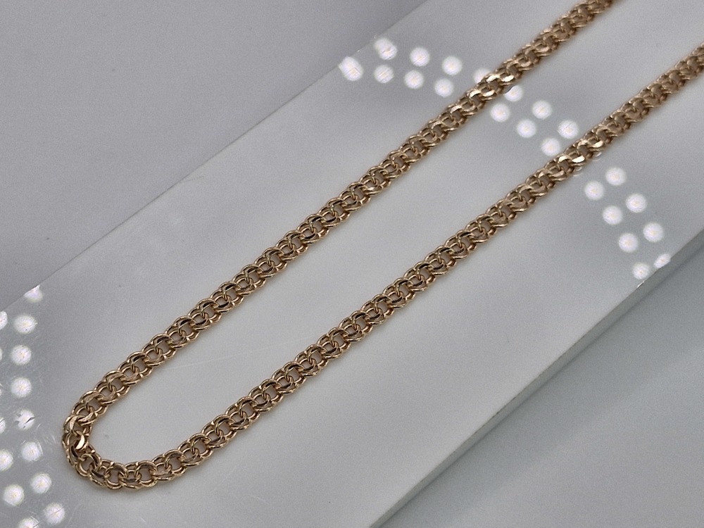 ЦЕПЬ ПУСТОТЕЛАЯ Бисмарк (Au 585)