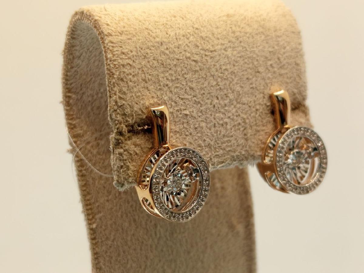 СЕРЬГИ БРИЛЛИАНТ (Au 585)