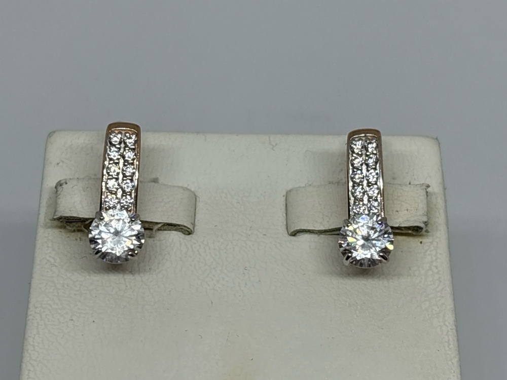 СЕРЬГИ С КАМНЯМИ (Au 585)