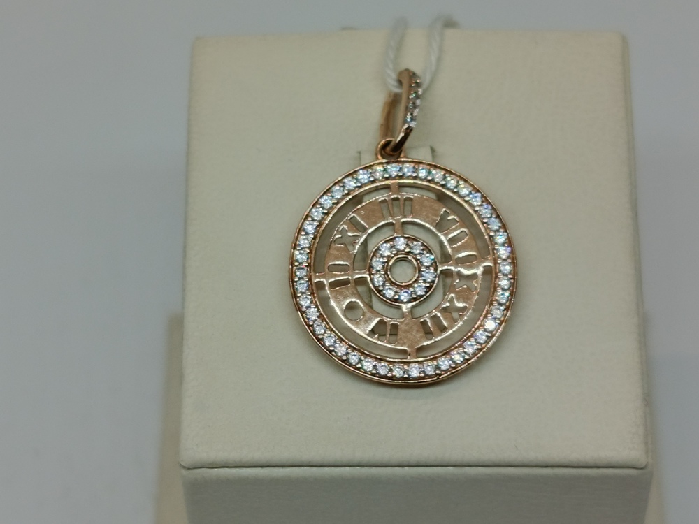 ПОДКМИ585 ПОДВЕСКА С КАМНЯМИ (Au 585)