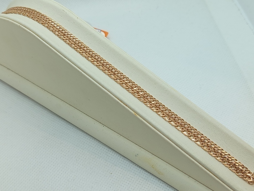 ЦЕПЬ ПОЛНОВЕСНАЯ Ромб двойной (Au 585)