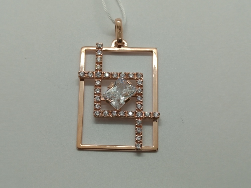 ПОДКМИ585 ПОДВЕСКА С КАМНЯМИ (Au 585)