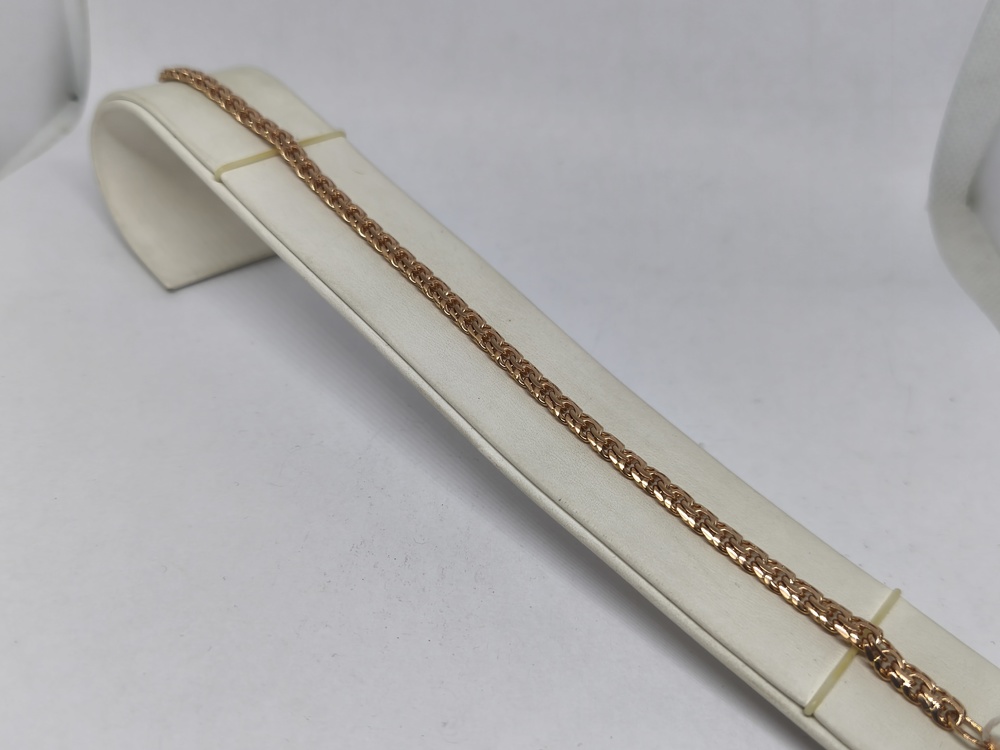 БЛБ585 БРАСЛЕТ ПОЛНОВЕСНЫЙ Бисмарк (Au 585)