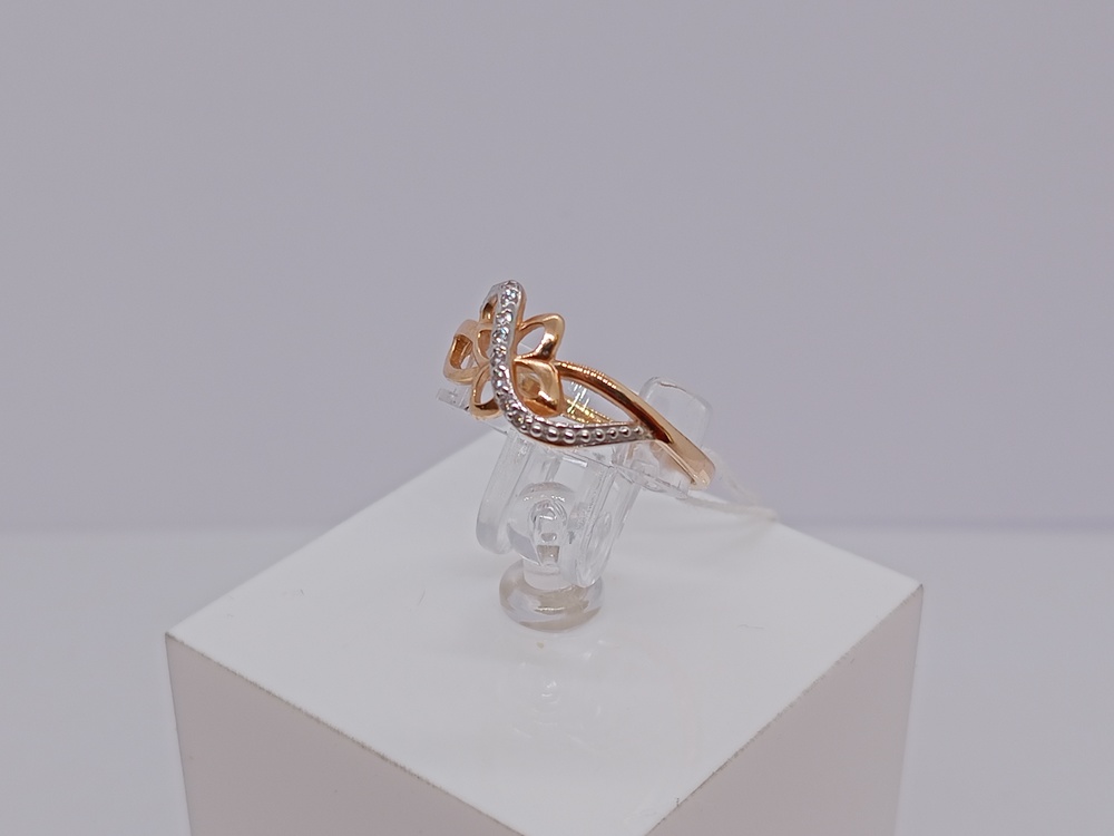 КОЛЬЦО С КАМНЯМИ (Au 585)