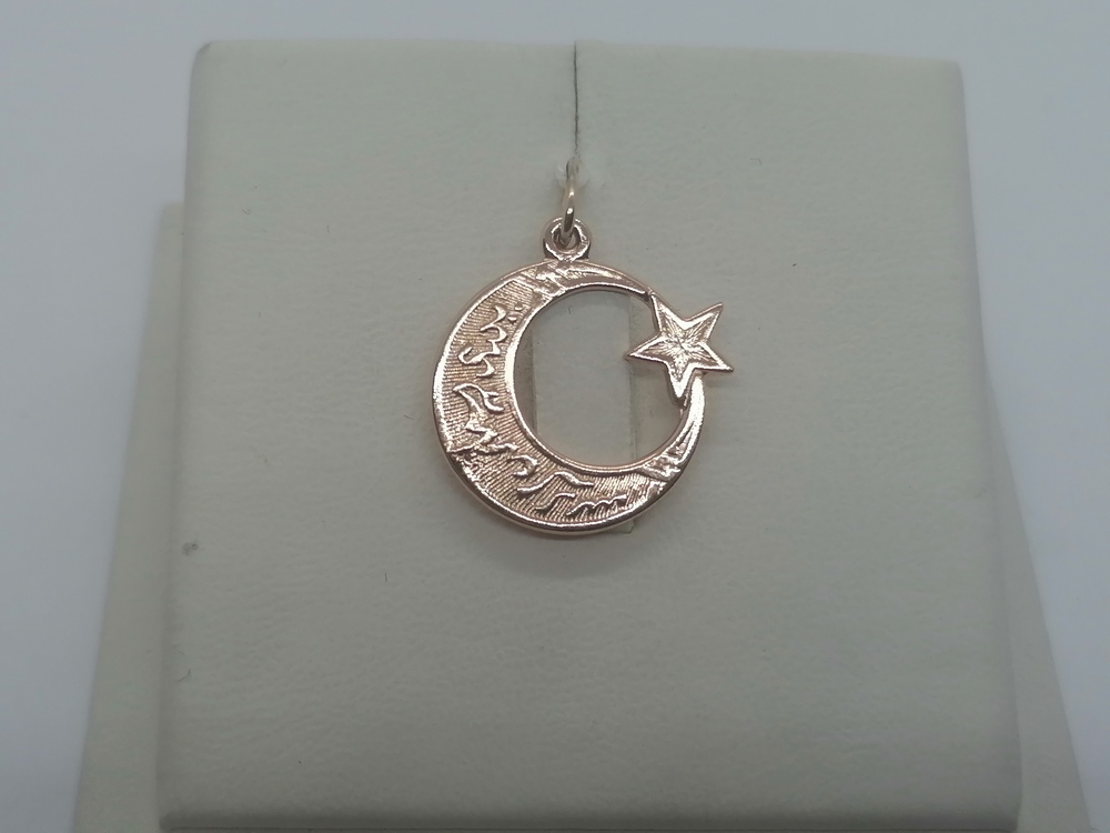 ПОДВЕСКА ПОЛУМЕСЯЦ БЕЗ КАМНЯ (Au 585)