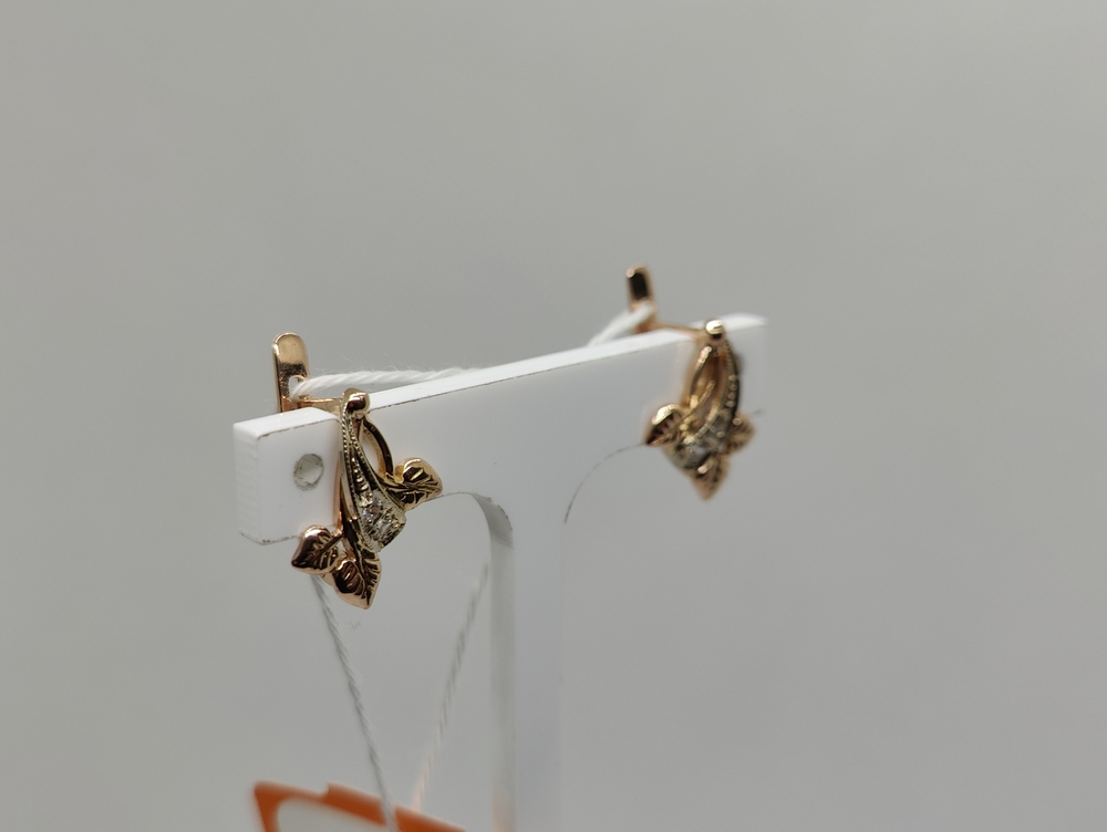 СЕРЬГИ С КАМНЯМИ (Au 585)