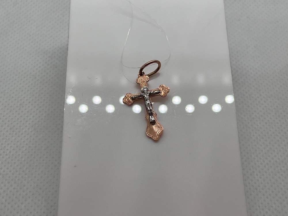 810-00007-10-00-00-02 ПОДВЕСКА КРЕСТ (Au 585)