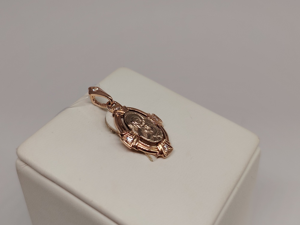 ПОДВЕСКА ИКОНА с камнями (Au 585)