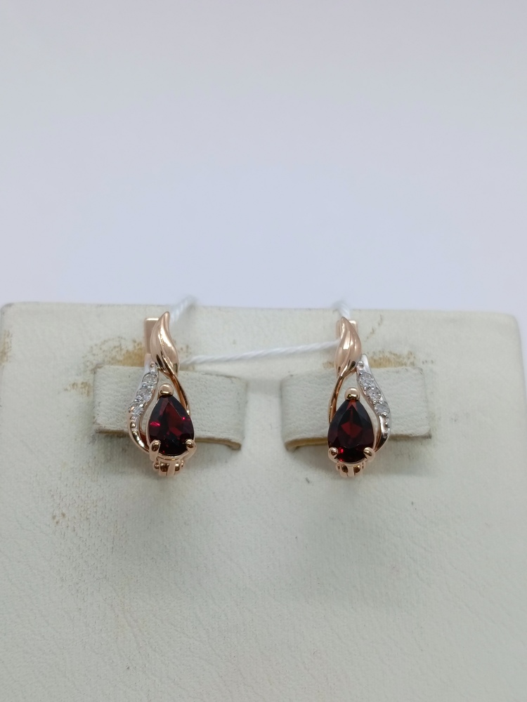 СЕРЬГИ С КАМНЯМИ (Au 585)