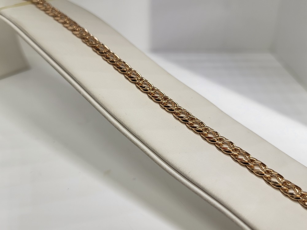 БРАСЛЕТ ПОЛНОВЕСНЫЙ Ромб двойной Au 585