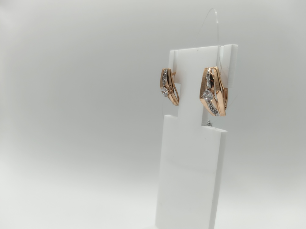 СЕРЬГИ С КАМНЯМИ (Au 585)