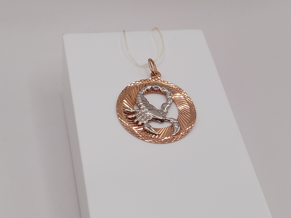 ПОДВЕСКА ЗНАК ЗОДИАКА СКОРПИОН (Au 585)