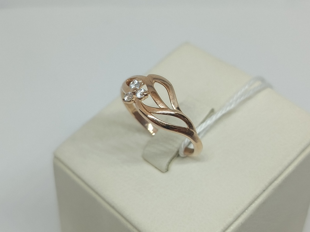 КОЛКМИ585 КОЛЬЦО С КАМНЯМИ (Au 585)