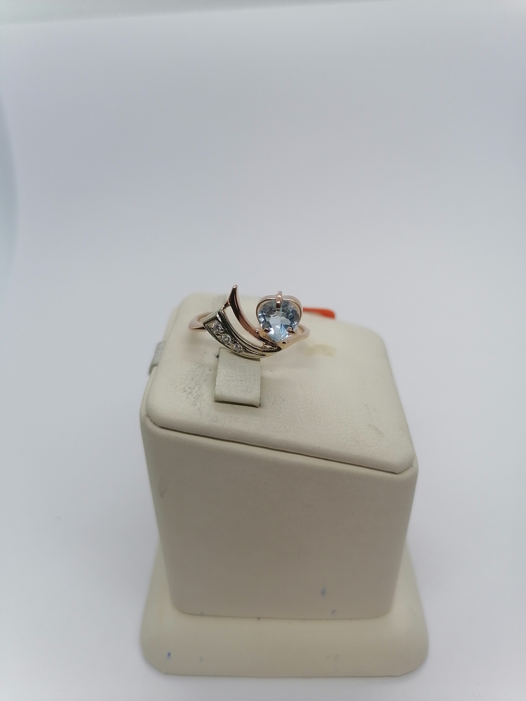 КОЛЬЦО С КАМНЯМИ (Au 585)