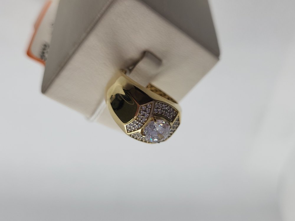 КОЛЬЦО С КАМНЯМИ (Au 585)