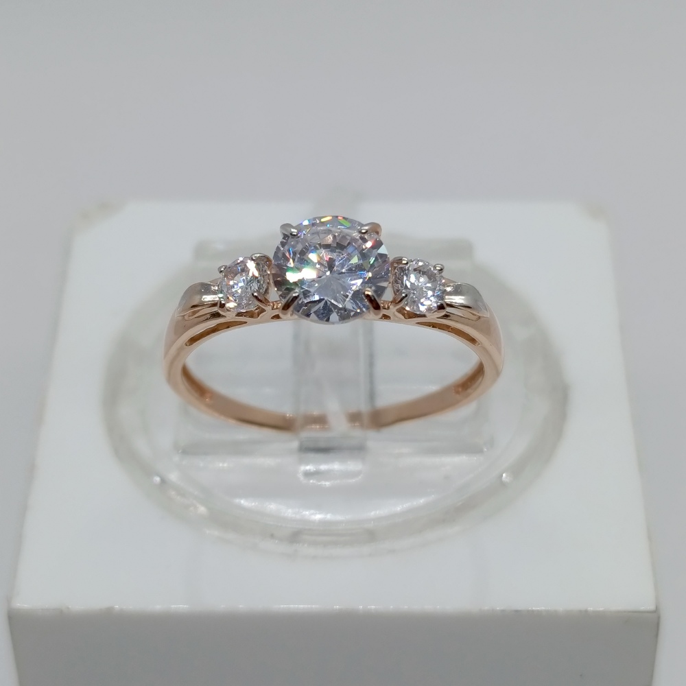 КОЛЬЦО С КАМНЯМИ (Au 585)