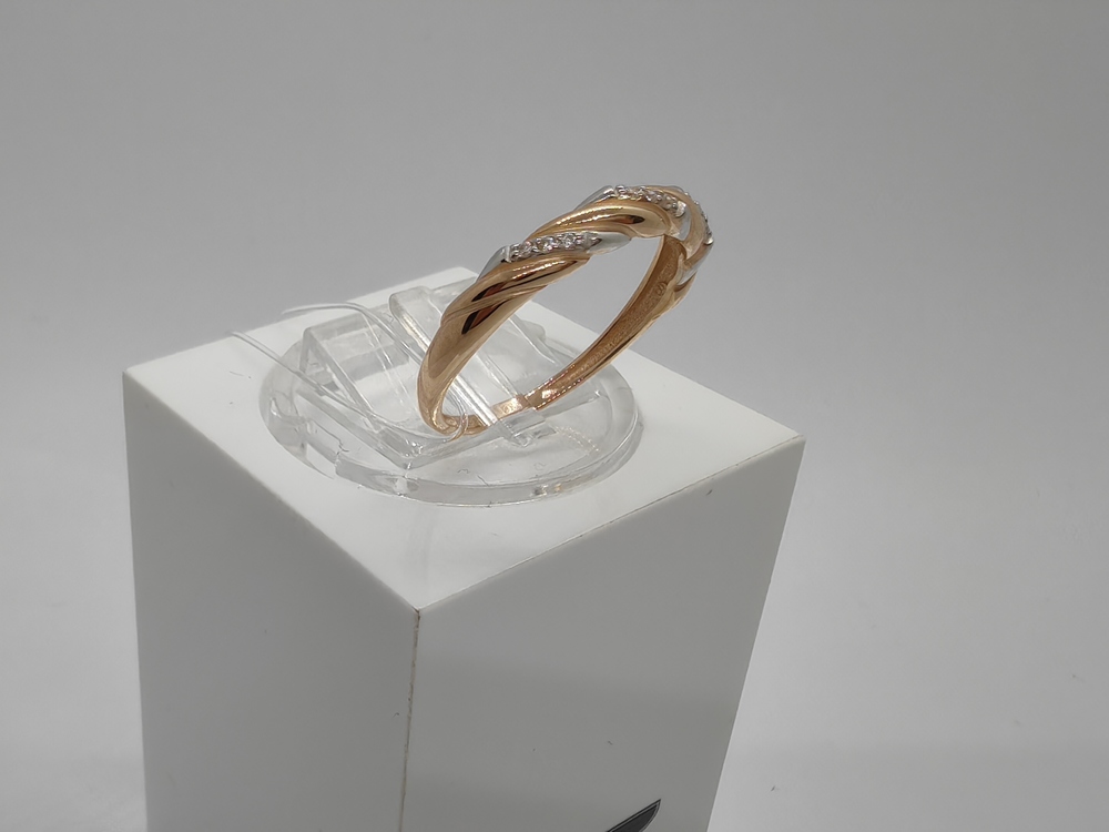 КОЛЬЦО С КАМНЯМИ (Au 585)