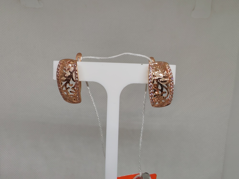 СКМИ585 СЕРЬГИ С КАМНЯМИ (Au 585)