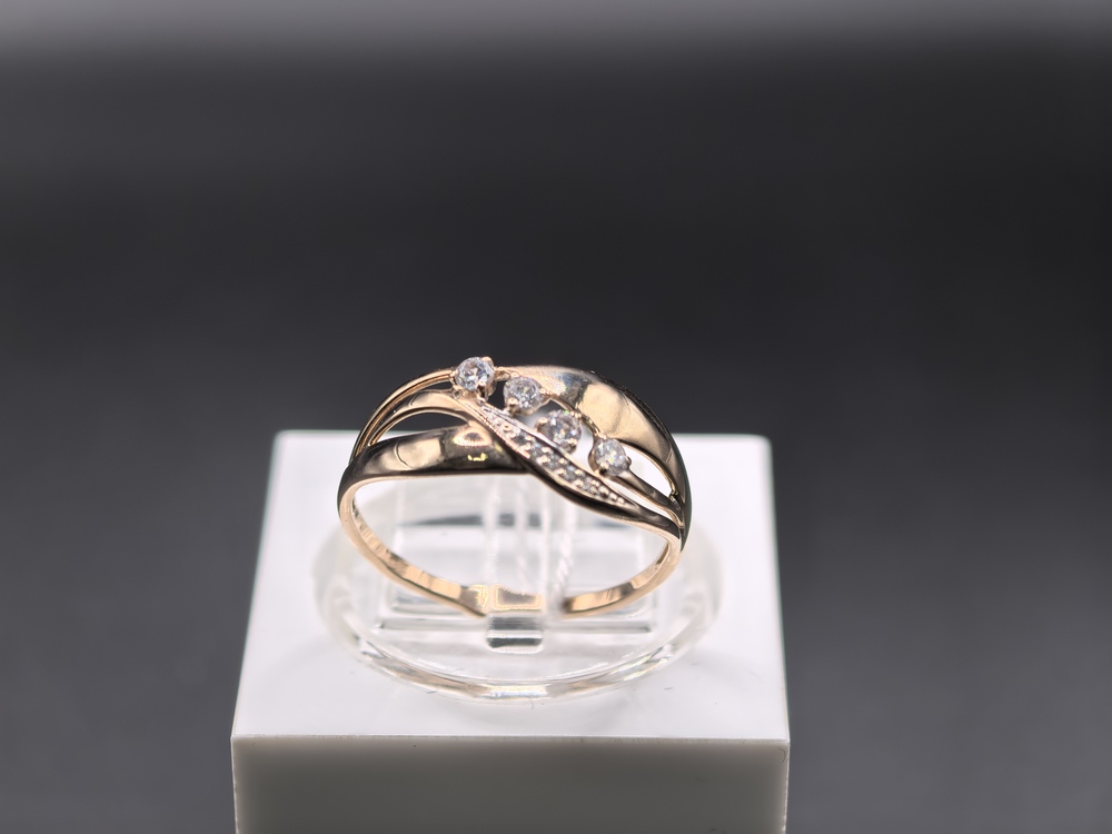 КОЛКМИ585 КОЛЬЦО С КАМНЯМИ (Au 585)