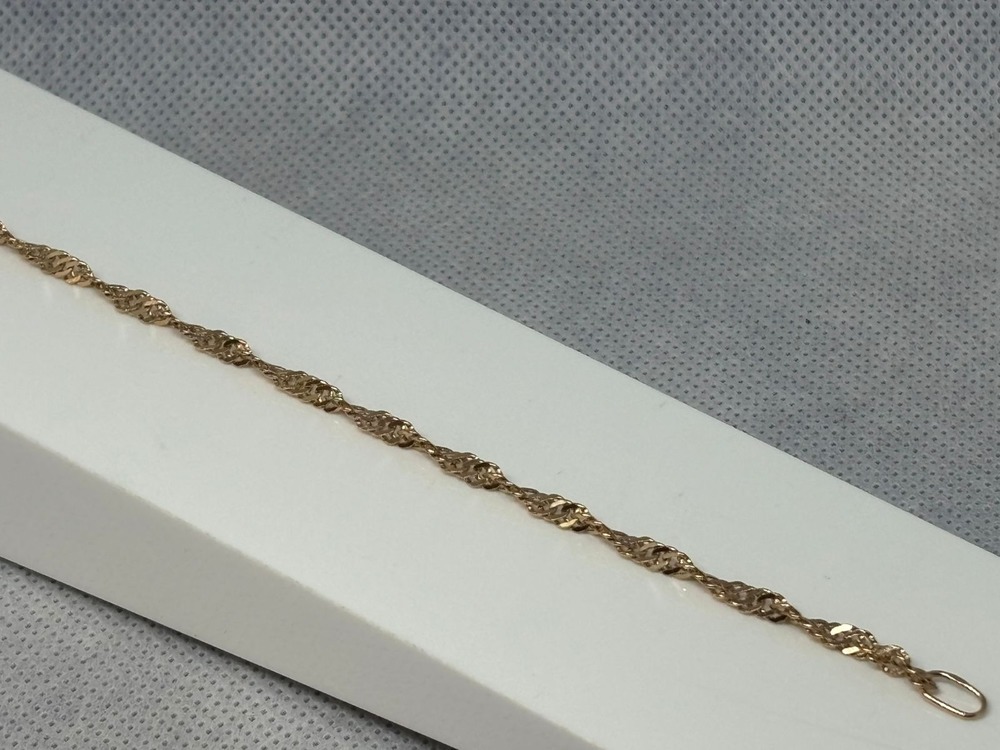 БРАСЛЕТ ПОЛНОВЕСНЫЙ Сингапур Au 585