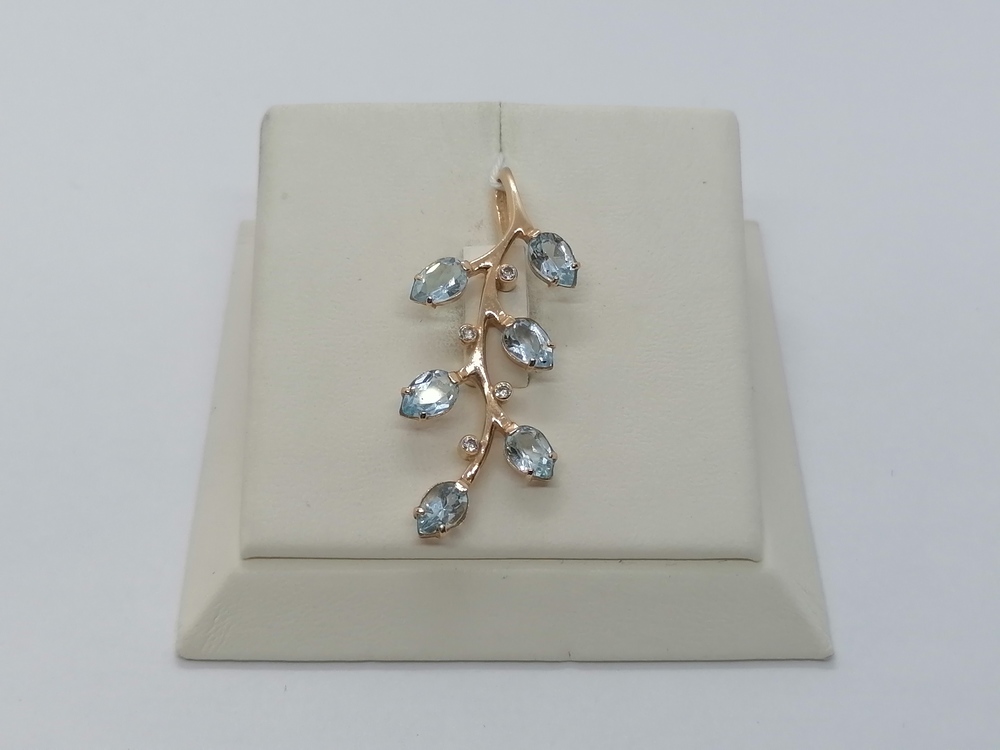 ПОДВЕСКА С КАМНЯМИ (Au 585)