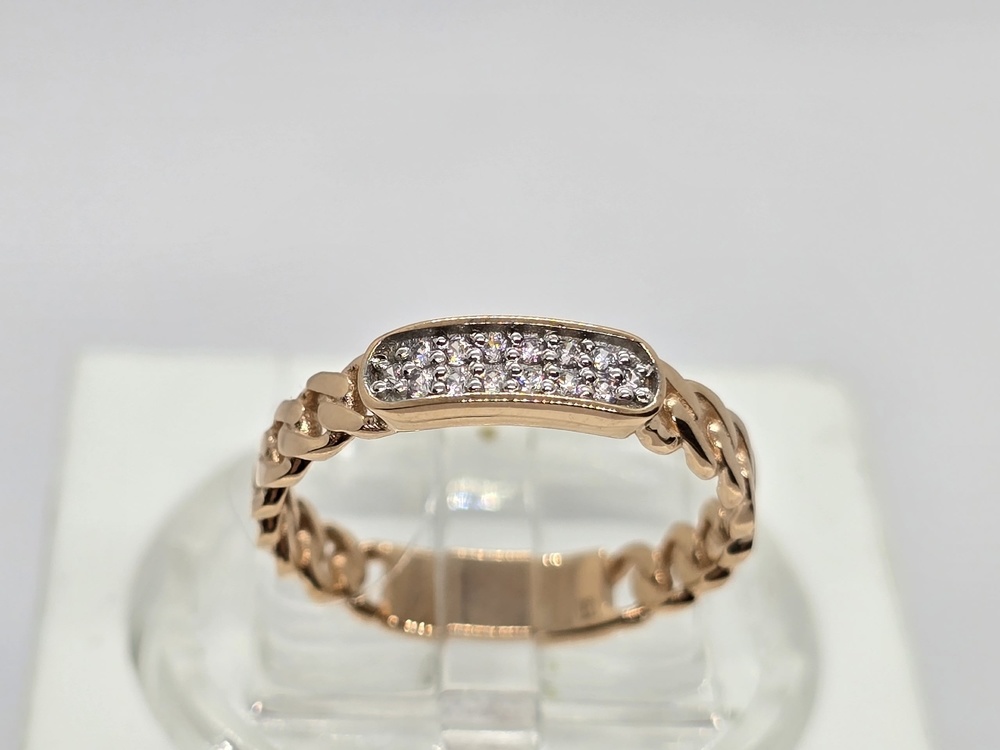 КОЛЬЦО С КАМНЯМИ (Au 585)