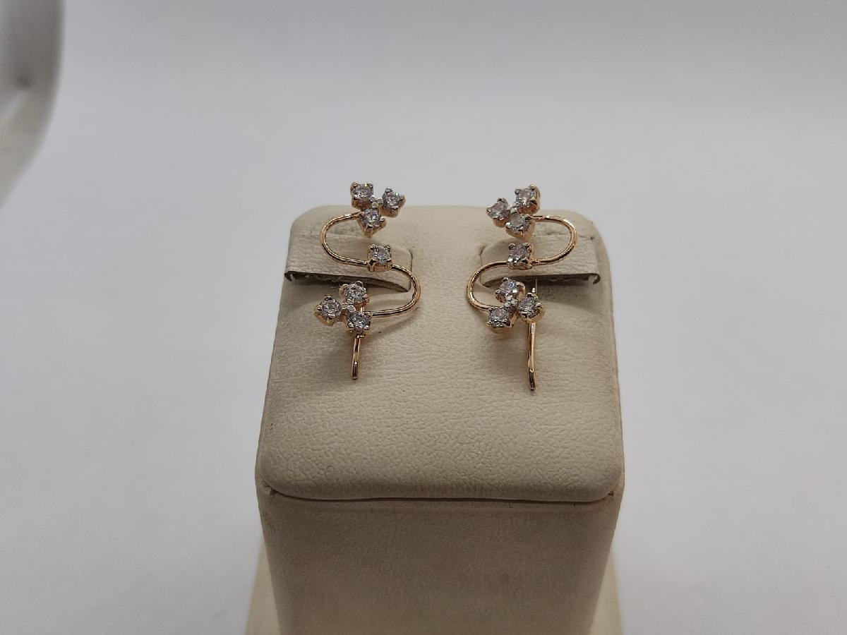 СЕРЬГИ С КАМНЯМИ (Au 585)