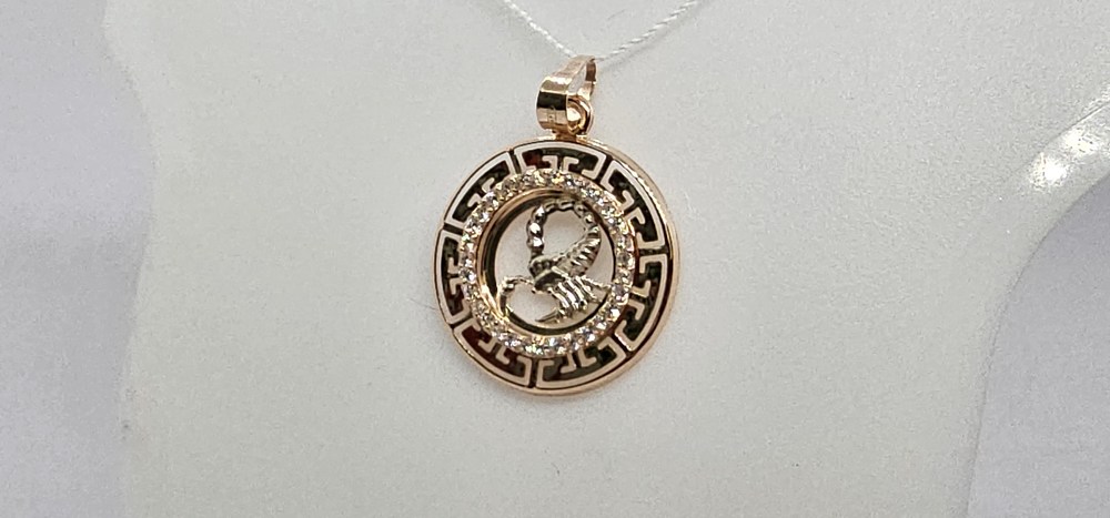 ПОДВЕСКА ЗНАК ЗОДИАКА СКОРПИОН (Au 585)